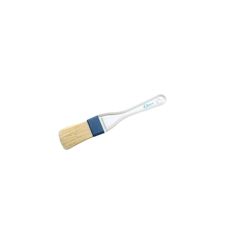 Cuisena Pastry Brush, 1"/2.5cm Wide Brush, Clear Plastic Ergonomic Handle,