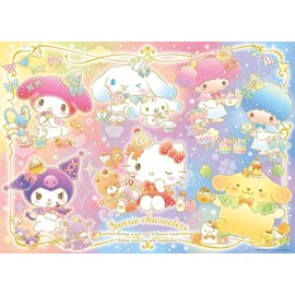 [Made in Japan] Beverly 600-028 Jigsaw Puzzle Sanrio Characters Glitter Snack Time (38 x 53)