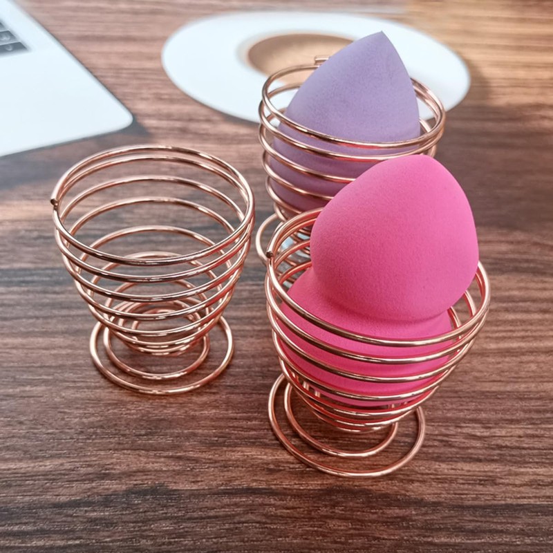 Nicear 4Pcs Beauty Sponge Blender Stand Makeup Puff Sponge Stand