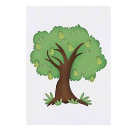 Azeeda 'Birnenbaum' Temporäres Tattoo - Hautfreundlicher & Ungiftiger Abziehbild · Wasserfest (TO00044112)