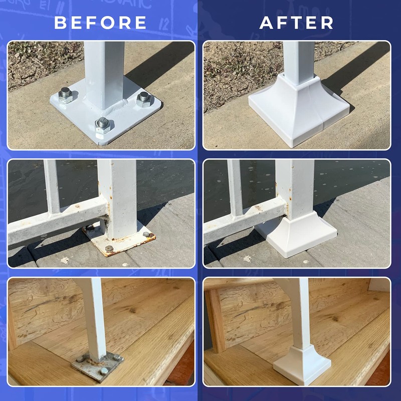 Deck Post Base Cover – Durable, Snap-Together Shoe Base Instantly