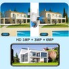 Dual Lens Security Camera 360° Pan Tilt Wireless Surveillance Camera