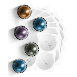 Grasseed 200Pcs Aluminum Foil Lids to Reuse Nespresso Pods, Pod Covers for Seals VertuoLine Capsules Compatible with Nespresso VertuoLine Pods