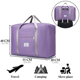 BAGZY Ryanair Hand Luggage 40 x 20 x 25 cm Travel Bag Sports Bag Waterproof Travel Luggage Shoulder Bag Bags Travel Cabin Large Weekender Handbags Hospital Bag, 55 40 20 45L-Grey-285, Leisure sports