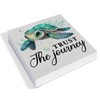 Rustic Trust the Journey Beach Wooden Box Sign Desk Decor,