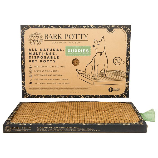 Puppy Bark Potty Disposable Dog Potty - Multi-Use, Odor Neutralizing,