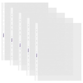 Paquete de 100 unidades de protectores transparentes de hojas para organizar, guardar y proteger hojas de papel de tamaño carta