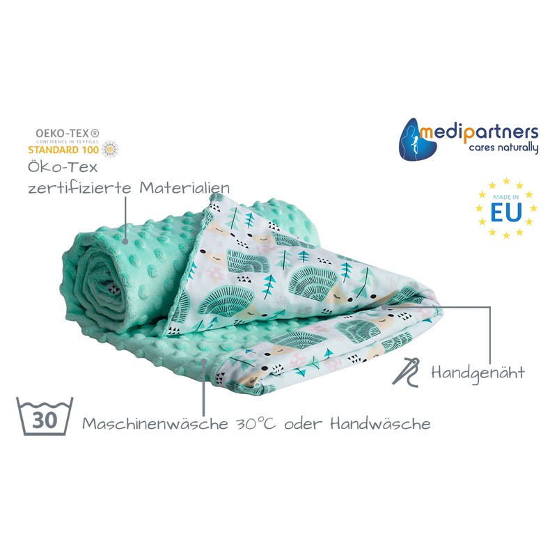 Medi Partners Crawling Blanket 100% Cotton 75 x 100 cm