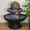 Stone Ball Round Water Fountain With Light Perfect Indoor Water