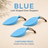 Door Stopper Wedges, 3 Pack, Leaf-Shaped Silicone Door Stops with