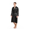 Prohonbec Men's Satin Kimono Robe with 2 Pockets, Men's Bathrobes