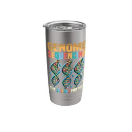 DNA Genome Sequencing Genetic Science DNA Tree Stainless Steel Insulated Tumbler