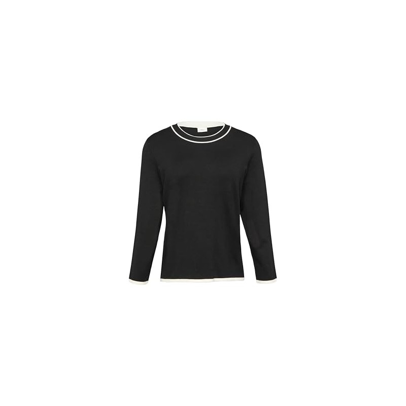 s.Oliver BLACK LABEL Women's Pullover with Contrast Ribbed Trim, 9999,
