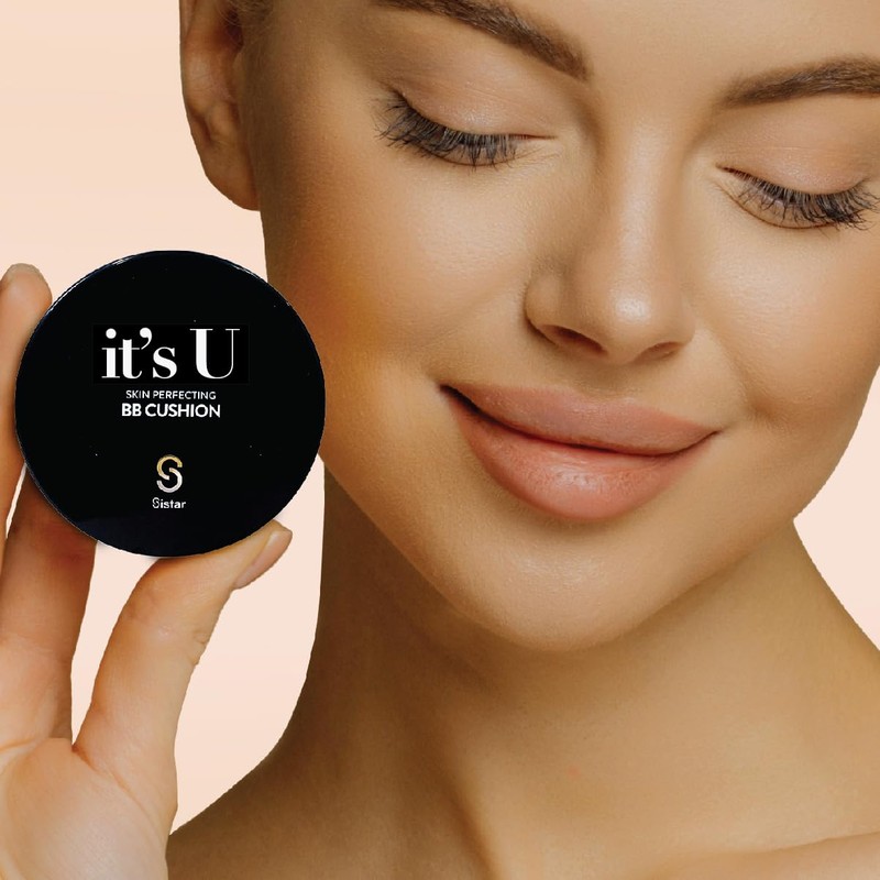 Sistar Skin Perfecting BB Cushion Full Coverage Long Lasting Natural