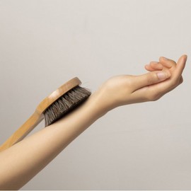 JAJU Natural Wood Body Brush_Soft Bristle, OatmealOatmeal_FRFR / 자주 JAJU 내추럴 우드 바디 브러쉬_부드러운 모, 오트밀오트밀_FRFR