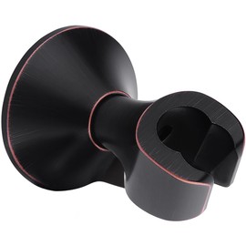 BRIGHT SHOWERS Strong Adhesive Shower Head Holder with Dual Angle Adjustable, Wall Mounted Handheld Shower Bracket, Easy Installation, Screw Mounting Options, Oil-Rubbed Bronze