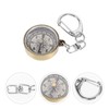 WHAMVOX Robust Copper-zinc Alloy Compass Keychain Portable Compact Pocket Compass