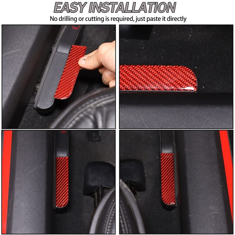 Lcojicep Car Inner Emergency Door Lock Switch Sticker Compatible with