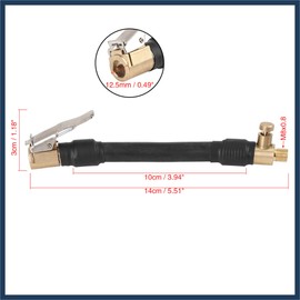 INFINAUTO 10cm Car Air Chuck with Clip Inflator Hose Adapter Connect Pipe Stylish Design