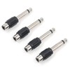 Pack of 4 Adaptor Jack 6 3 to 3 5,