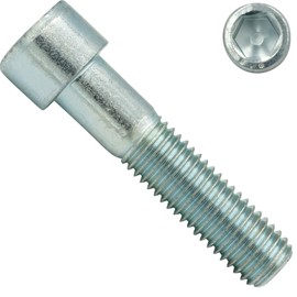 Cylindrical Screws with ISK - M6 x 90 mm - Pack of 5 - DIN 912 / ISO 4762 - Galvanised Steel 8.8 - SC912