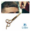 Lobo Profesional Tijera De Corte Barberia Peluquería Dorada