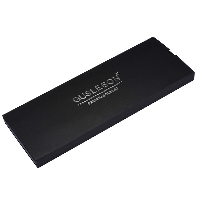 GUSLESON - Juego de gemelos cuadrados de 8 cm, corbata