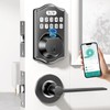 keyless Entry Door Lock deadbolt with Handle Set- Front Door