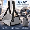 Airplane Footrest Hammock with Adjustable Strap, Portable Padded Travel Foot