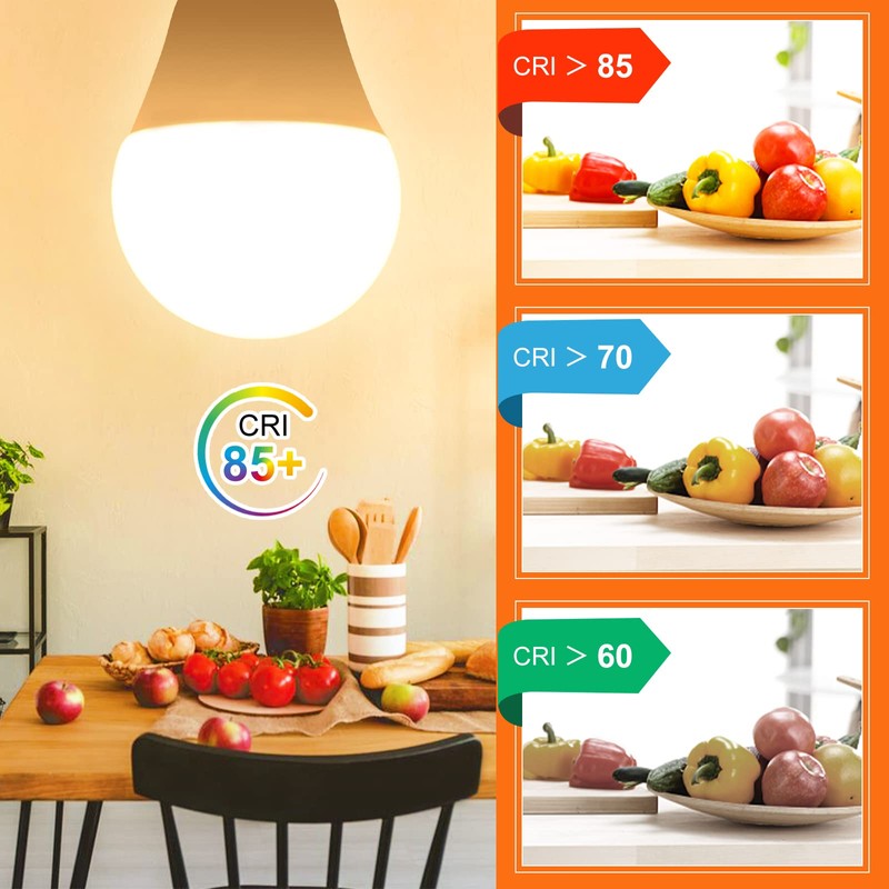 Sailstar A15 Ceiling Fan Light Bulbs, E12 Base, 6Watt (60-Watt