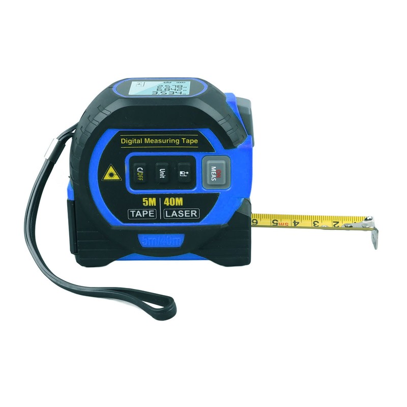 3 In 1 Digital Tape Measure Blue High Elasticity Accurate