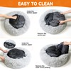 Excitent Dog Ded,Cat Beds for Indoor Cats,Washable Donut and Cat