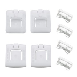 Micro Traders 8Pcs Car Seat Rail Runner Slider Guide Clips Piece Set 435881203A Plastic Seat Buckle Fastener Clips Compatible with Golf MK1 MK2 MK3
