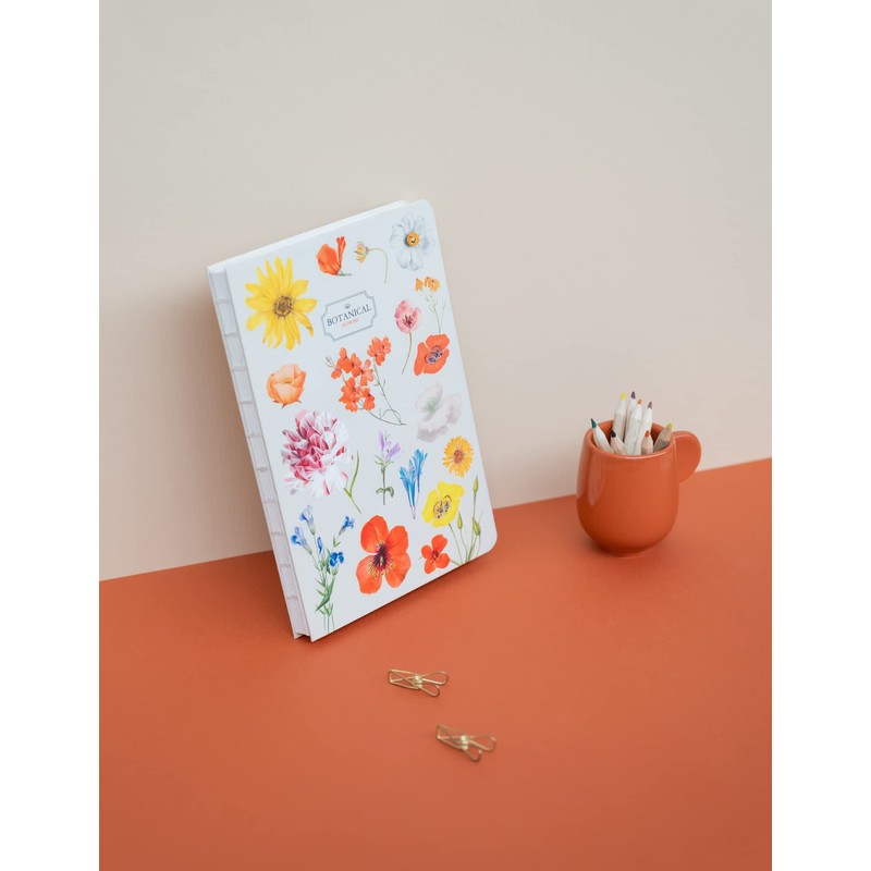 Kokonote Botanical Flowers A5 Notebook - Bullet Journal - Notebooks