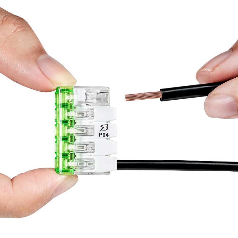 BELEKS Lever Nuts 12-24 AWG 5 Conductor Compact Wire Connectors,
