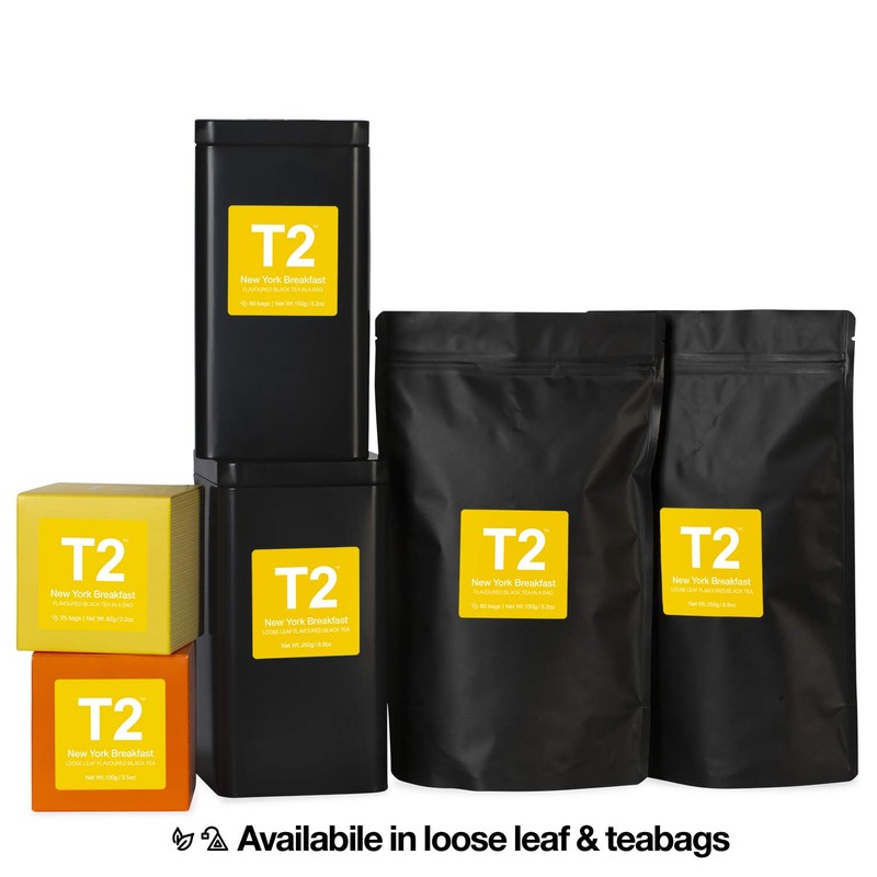 T2 Tea New York Breakfast Loose Leaf Black Tea in