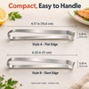 Stainless Steel Fish Bone Tweezers – Flat or Slant Tip