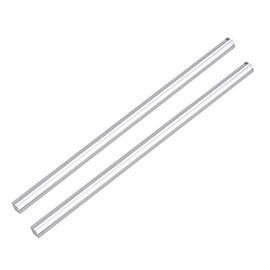 sourcing map Acrylic Square Rod,Clear,8mmx8mmx250mm Solid Plastic PMMA Bar Stick 2pcs
