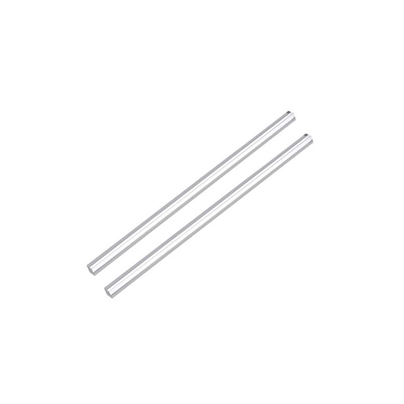 sourcing map Acrylic Square Rod,Clear,8mmx8mmx250mm Solid Plastic PMMA Bar Stick