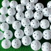 Tebery 100 Pack White Plastic Golf Training Balls - Airflow