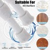 2Pcs Small Spring Tension Rod 12 to 20 Inches, White