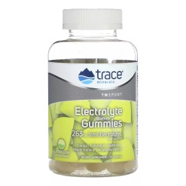 Trace Minerals Gomitas con Electrolitos 263 mg, 90 Gomitas, Sabor Lima-Limón