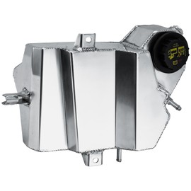 HKAUTOPART Ford Coolant Overflow Expansion Tank Bottle Degas Compatible with 2003-2007 Ford F250 F-350 Super Duty Excursion 6.0L V8 Diesel Powerstroke Silver