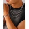 Mens Chain Necklaces, Stainless Steel Cuban Link Chain Necklace for