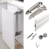 HOWHY Lateral Opening Door Hinge Set, Load-Bearing 15.4lb Heavy Duty