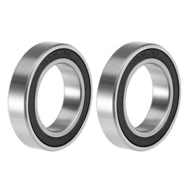 sourcing map S6804-2RS Deep Groove Ball Bearings 20mm x 32mm x 7mm Double Sealed 440C Stainless Steel 2pcs