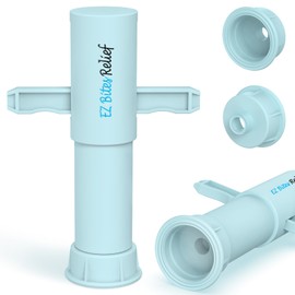 YARKOR Bug Bite Suction Tool, Natural Itch & Swelling Reduction, Venom Extractor Sucker, Easy to Use, First Aid for Hiking, Camping, and Outdoor Activities, 1 Pack - Blue