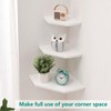 Corner Wall Shelves, Corner Floating Shelves Set of 2 Solid