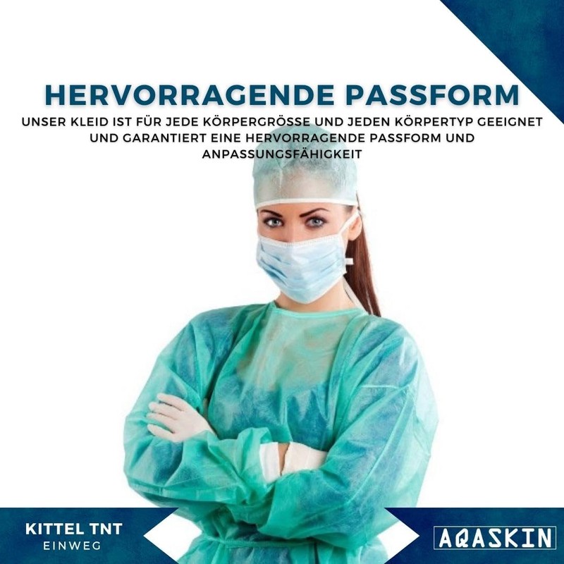 TNT Disposable Gown 30 g/m² Professional Disposable Gown with Cuffs