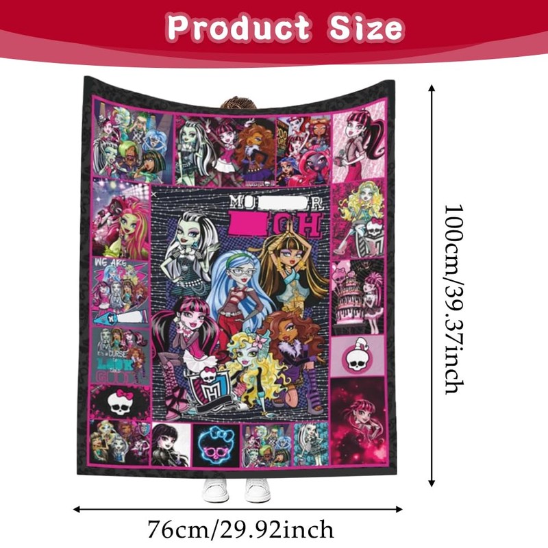 Monster Cuddly Blanket 100 cm x 75 cm Monster Fluffy